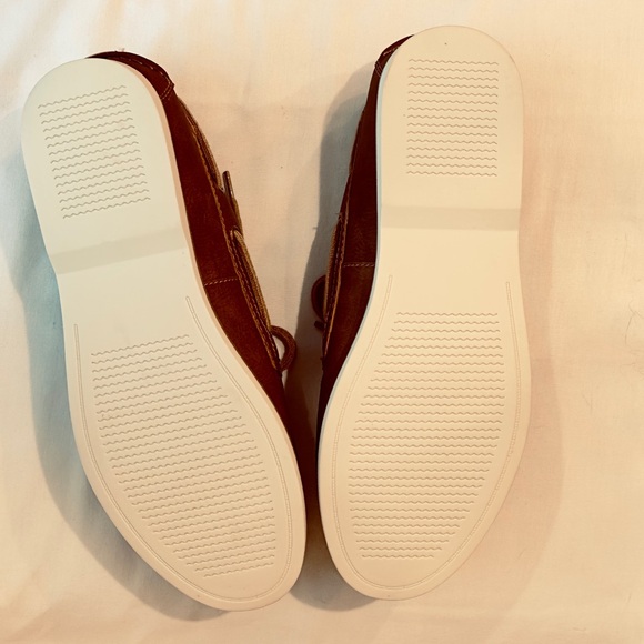 Sonoma Mens Tan Boat Shoes Size 9 W Ortholite Casual Cushioned Footbed NIB - Picture 4 of 5